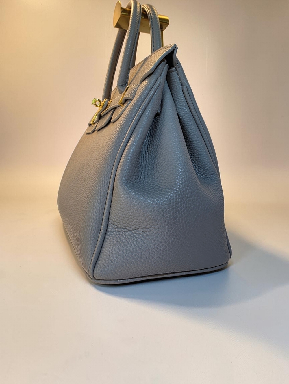 SALE!! Soft Smoky Grey Inspired Satchel with Shoulder Strap Carrying Option NWOT - Picture 3 of 10